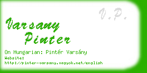 varsany pinter business card