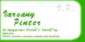 varsany pinter business card